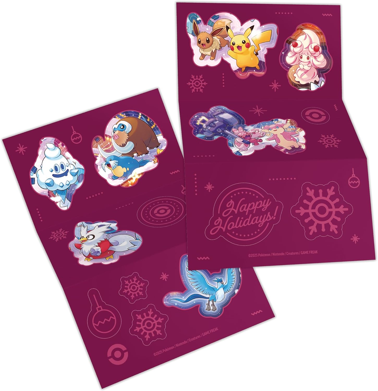 Pokémon: calendario delle feste del GCC Pokémon (otto carte olografiche, sei buste di espansione, sette buste di prova e tanto altro)