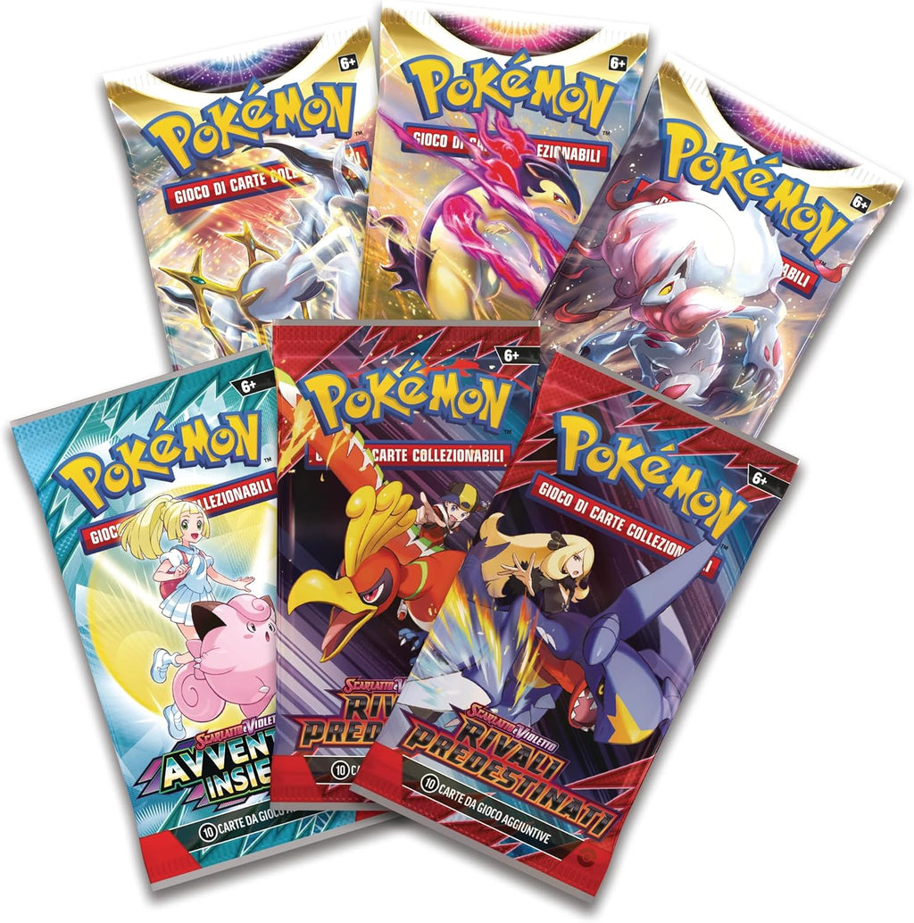 Pokémon: calendario delle feste del GCC Pokémon (otto carte olografiche, sei buste di espansione, sette buste di prova e tanto altro)