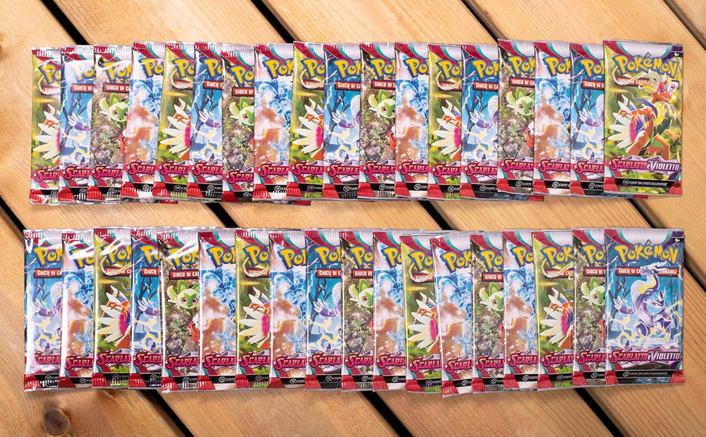 Espositore di buste dell’espansione Scarlatto e Violetto del GCC Pokémon (36 buste di espansione), edizione in italiano