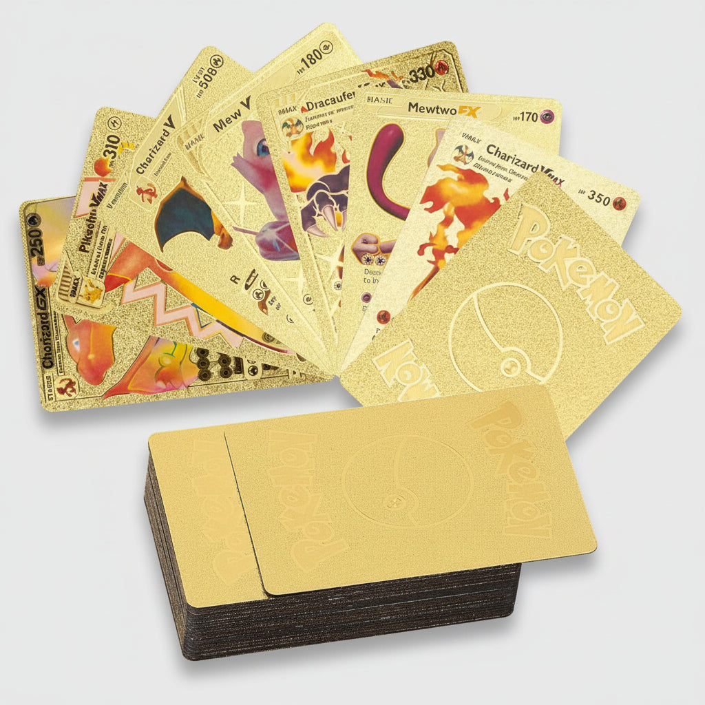 Carte Pokémon metalliche 55 pezzi